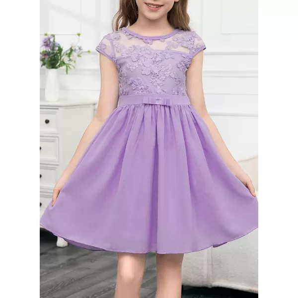 blibean Girls Elegant Lace Mesh Semi Formal Party Dress Size 6-15 Years