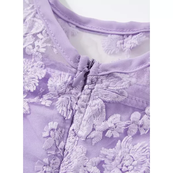blibean Girls Elegant Lace Mesh Semi Formal Party Dress Size 6-15 Years