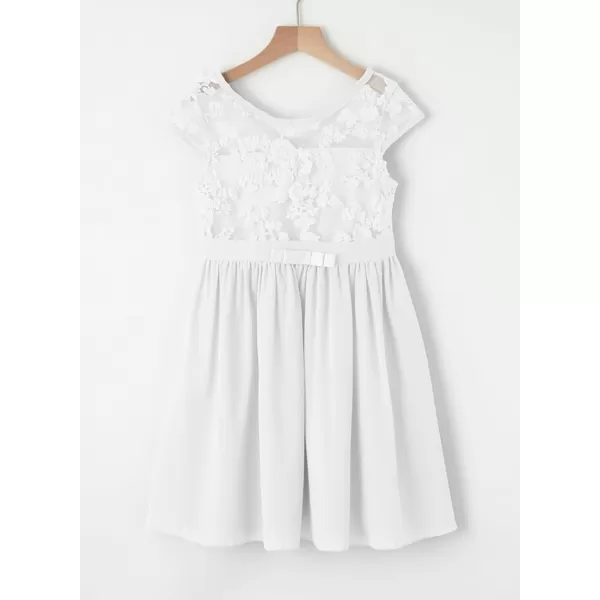 blibean Girls Elegant Lace Mesh Semi Formal Party Dress Size 6-15 Years