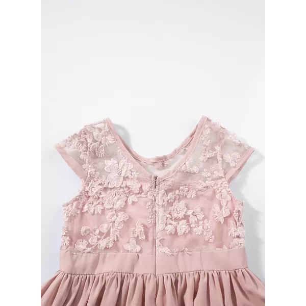 blibean Girls Elegant Lace Mesh Semi Formal Party Dress Size 6-15 Years