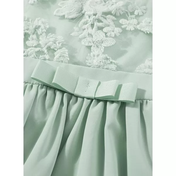 blibean Girls Elegant Lace Mesh Semi Formal Party Dress Size 6-15 Years