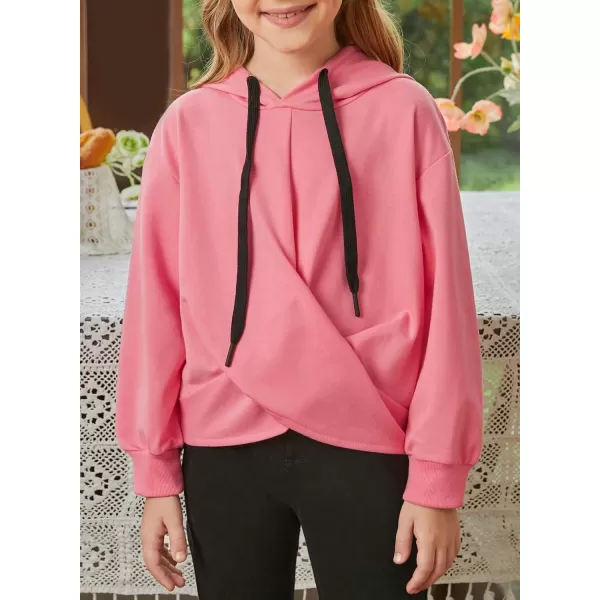 blibean Girls Knot Pullover Hoodies Unique Sweatshirt Size 6-15 Year