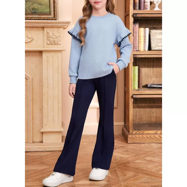 blibean Girls Ruffled Sweathirts Long Sleeve Tops Size 6-15 Years