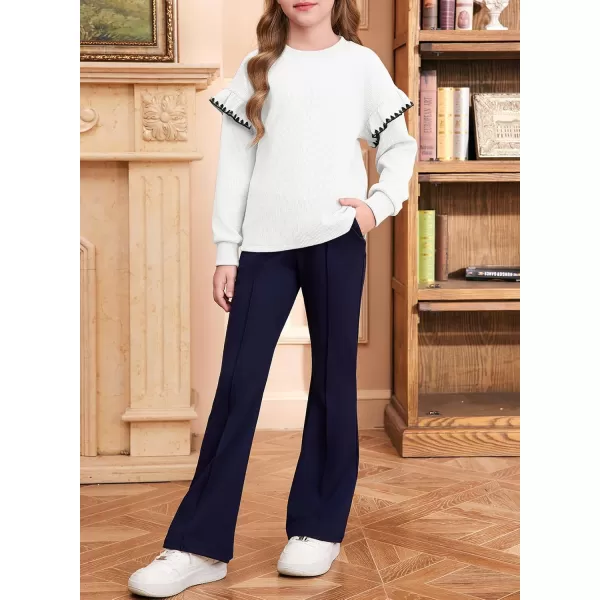 blibean Girls Ruffled Sweathirts Long Sleeve Tops Size 6-15 Years