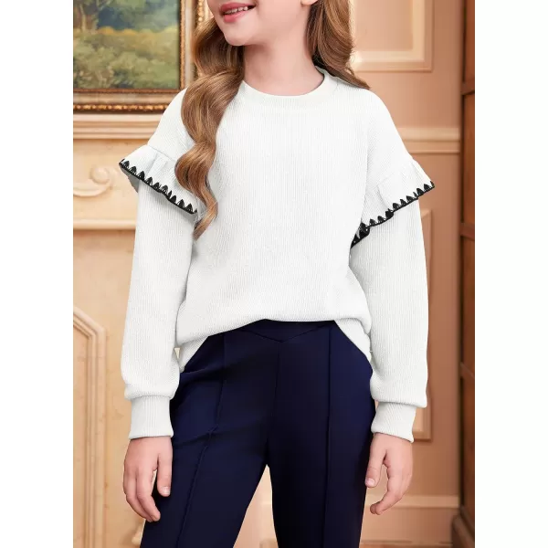 blibean Girls Ruffled Sweathirts Long Sleeve Tops Size 6-15 Years