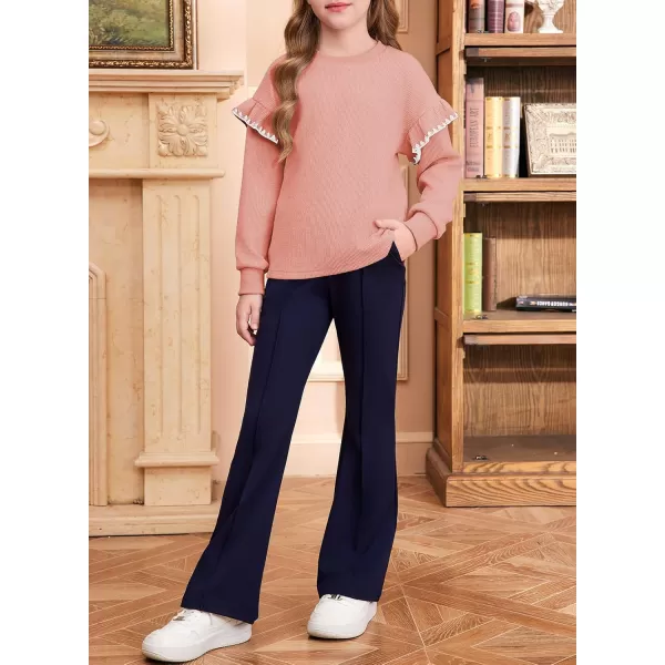 blibean Girls Ruffled Sweathirts Long Sleeve Tops Size 6-15 Years