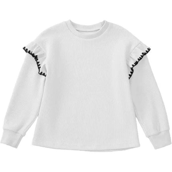 blibean Girls Ruffled Sweathirts Long Sleeve Tops Size 6-15 Years
