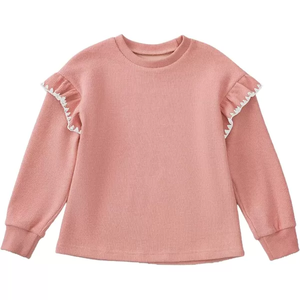 blibean Girls Ruffled Sweathirts Long Sleeve Tops Size 6-15 Years