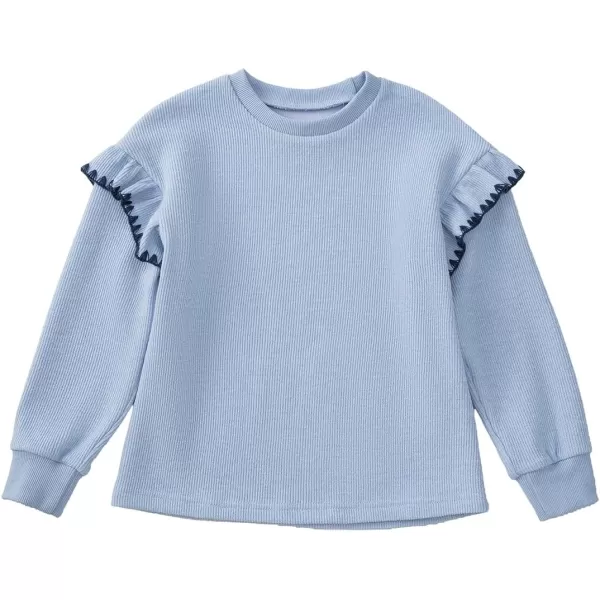 blibean Girls Ruffled Sweathirts Long Sleeve Tops Size 6-15 Years