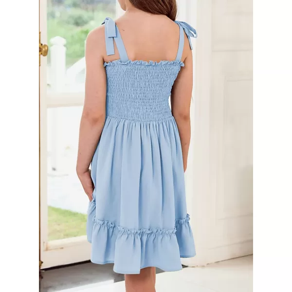 blibean Girls Sundress Strap Dress Size 4-13 Years Old