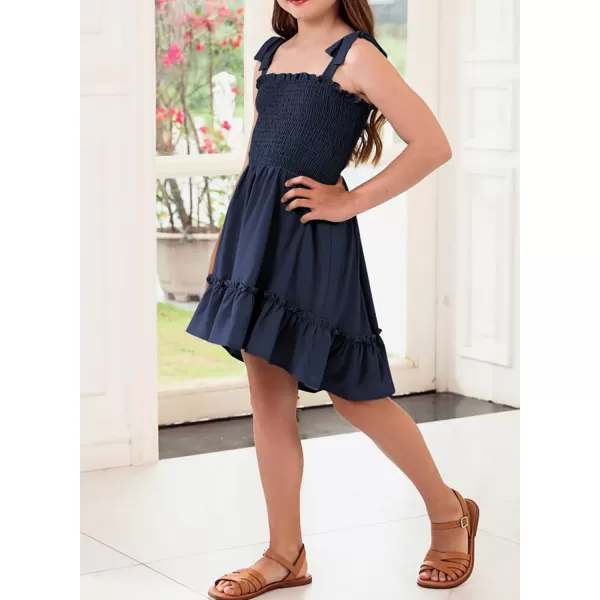 blibean Girls Sundress Strap Dress Size 4-13 Years Old