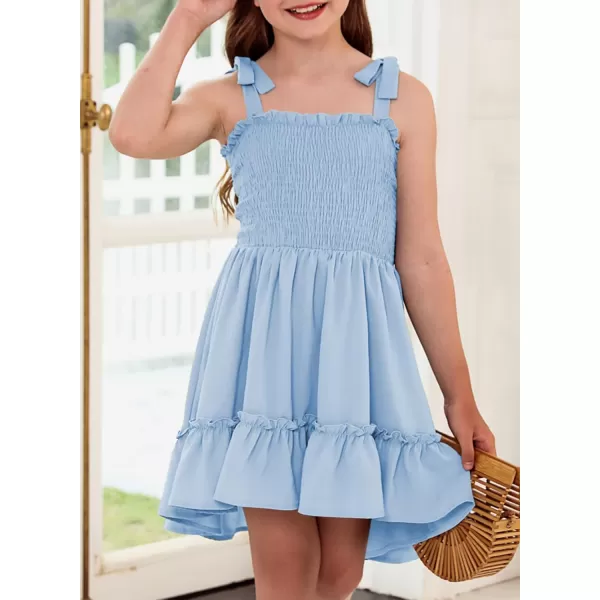 blibean Girls Sundress Strap Dress Size 4-13 Years Old