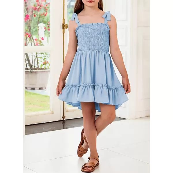 blibean Girls Sundress Strap Dress Size 4-13 Years Old