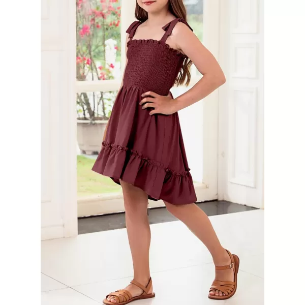 blibean Girls Sundress Strap Dress Size 4-13 Years Old
