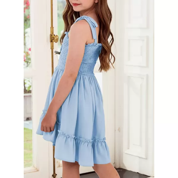 blibean Girls Sundress Strap Dress Size 4-13 Years Old