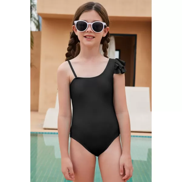 blibean Teen Girls Swimsuit One Piece Adjustable Bathing Suit Size 6-15 Years