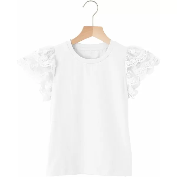 blibean Teen Girls Tshirt Cotton Flowy Short Sleeve Button Tops Size 6-15 Years