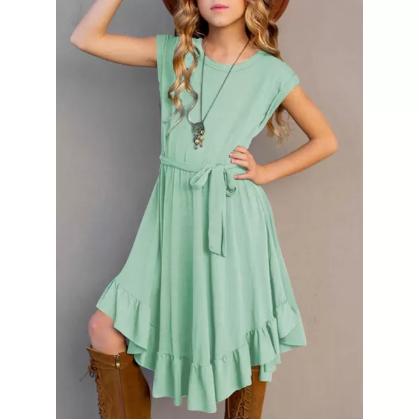 blibean Tween Girl Fashion Swing Dress Boho A-line Dresses 4-13 Years