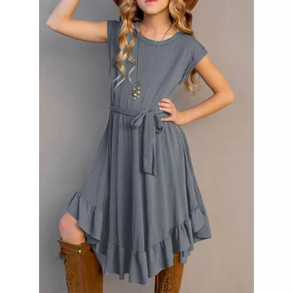 blibean Tween Girl Fashion Swing Dress Boho A-line Dresses 4-13 Years