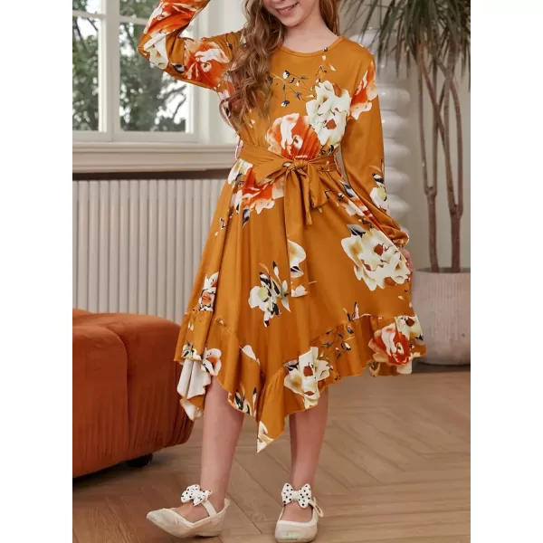 blibean Tween Girl Fashion Swing Dress Boho A-line Dresses 4-13 Years