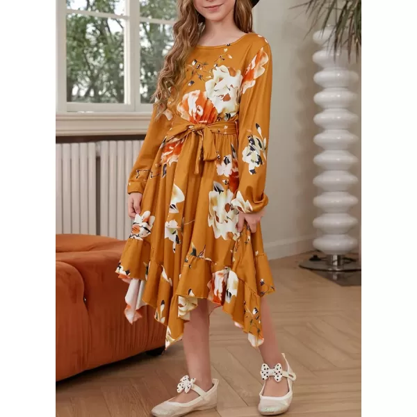 blibean Tween Girl Fashion Swing Dress Boho A-line Dresses 4-13 Years