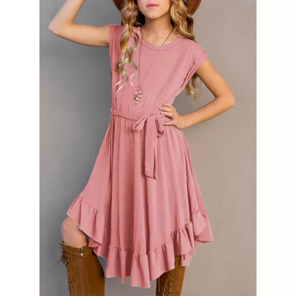 blibean Tween Girl Fashion Swing Dress Boho A-line Dresses 4-13 Years