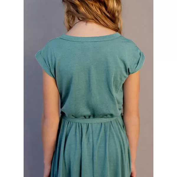 blibean Tween Girl Fashion Swing Dress Boho A-line Dresses 4-13 Years