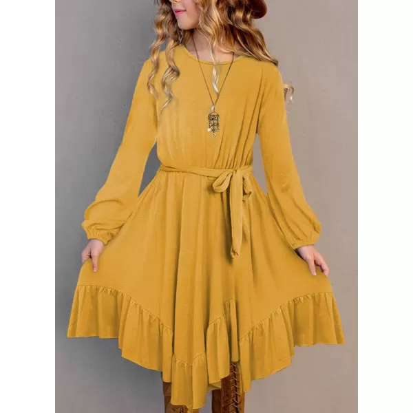 blibean Tween Girl Fashion Swing Dress Boho A-line Dresses 4-13 Years