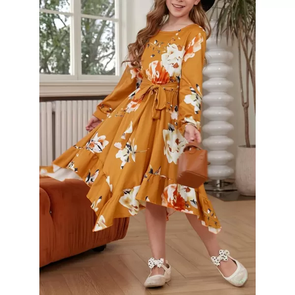blibean Tween Girl Fashion Swing Dress Boho A-line Dresses 4-13 Years