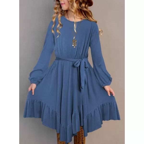 blibean Tween Girl Fashion Swing Dress Boho A-line Dresses 4-13 Years