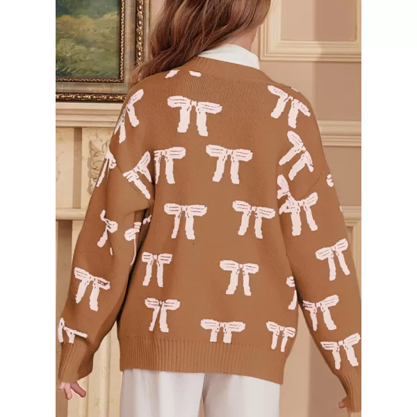 blibean Tween Girls Long Sleeve Open Front Cardigan Sweater Size 6-15 Years