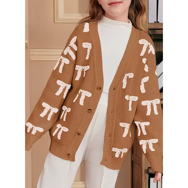 blibean Tween Girls Long Sleeve Open Front Cardigan Sweater Size 6-15 Years