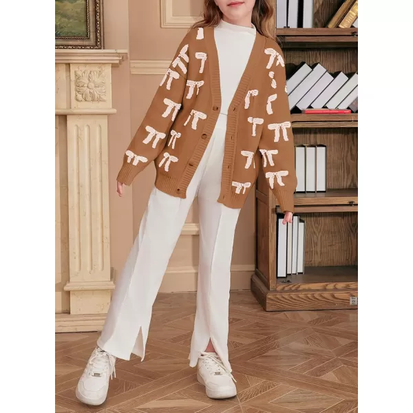 blibean Tween Girls Long Sleeve Open Front Cardigan Sweater Size 6-15 Years