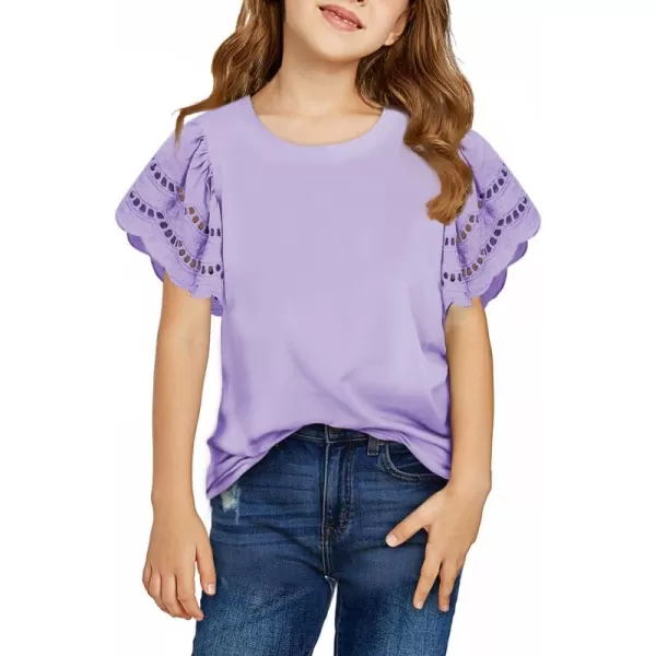 blibean Girl Fashion Cotton Shirts Summer Tops 4-15 Years Old