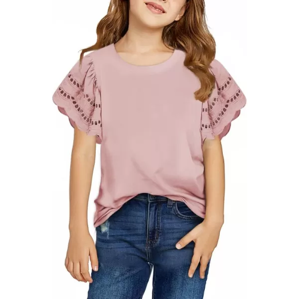 blibean Girl Fashion Cotton Shirts Summer Tops 4-15 Years Old
