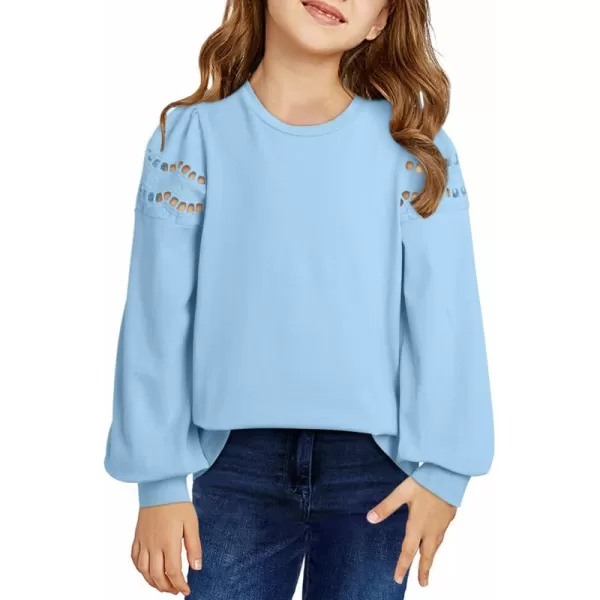 blibean Girl Fashion Cotton Shirts Summer Tops 4-15 Years Old