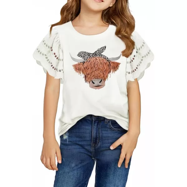 blibean Girl Fashion Cotton Shirts Summer Tops 4-15 Years Old