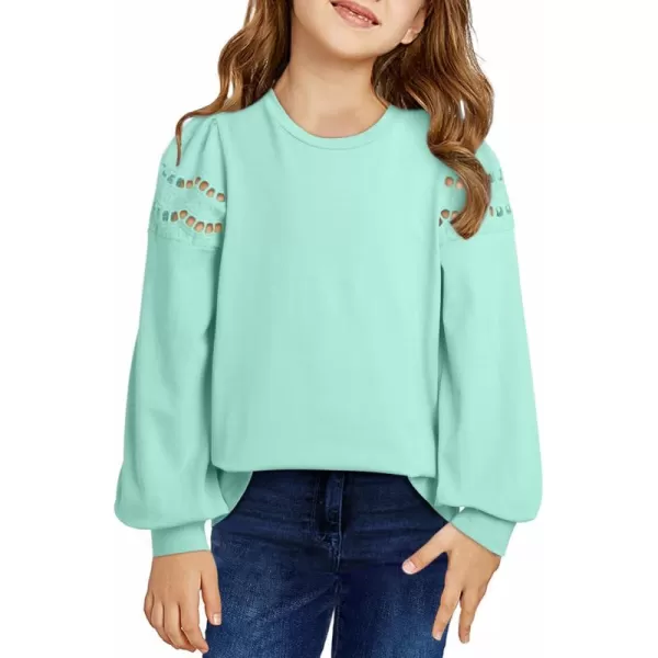 blibean Girl Fashion Cotton Shirts Summer Tops 4-15 Years Old