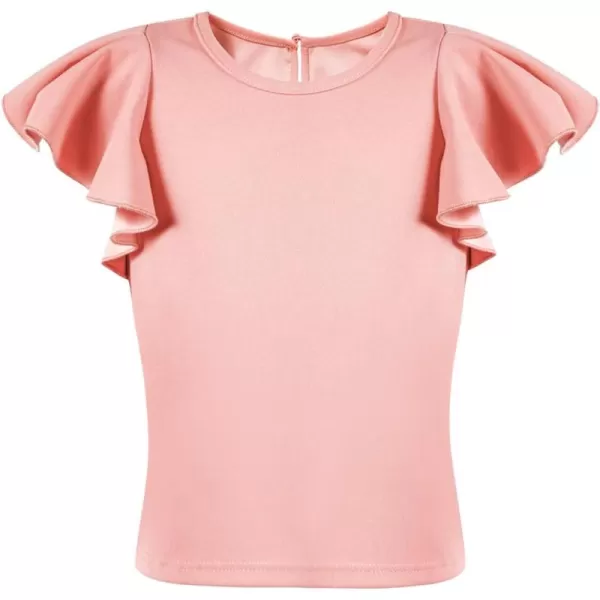blibean Girl Ruffle Sleeve Shirts Stylish Tops Size 4-16 Years
