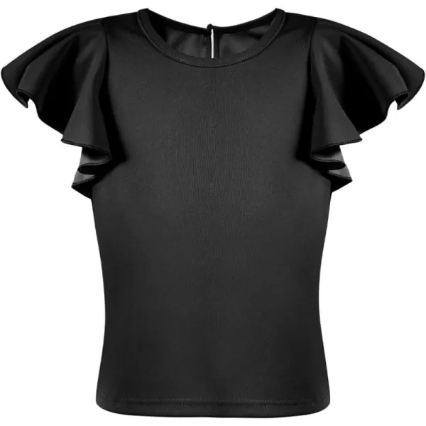 blibean Girl Ruffle Sleeve Shirts Stylish Tops Size 4-16 Years