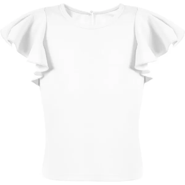 blibean Girl Ruffle Sleeve Shirts Stylish Tops Size 4-16 Years