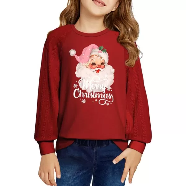 blibean Girls 2024 Fall Sweatshirt Tween Crewneck Cable Knit Tops Size 6-15 Years