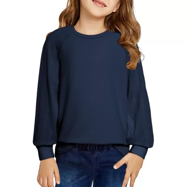blibean Girls 2024 Fall Sweatshirt Tween Crewneck Cable Knit Tops Size 6-15 Years