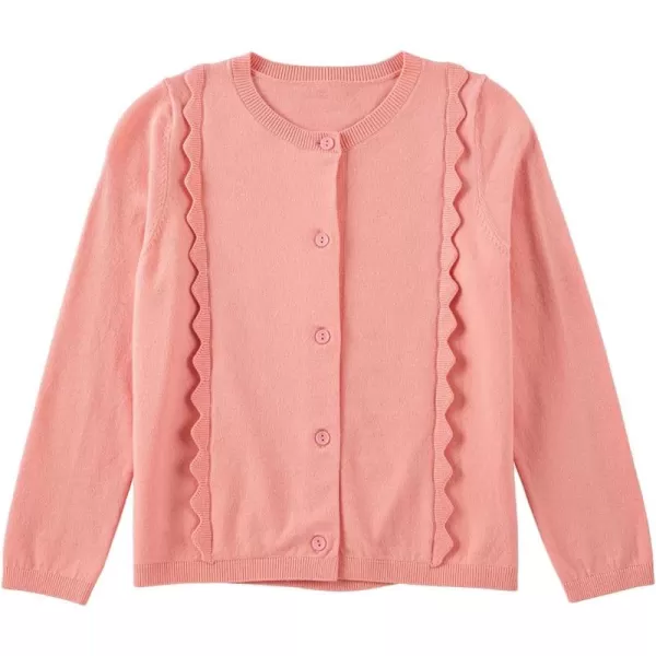 blibean Girls 2024 School Uniform Cardigan Kids Ruffles Thin Sweater Size 6-15 Years