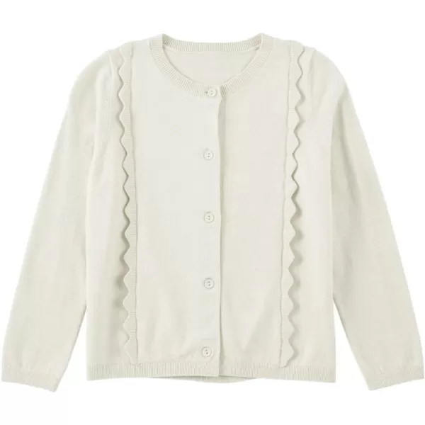 blibean Girls 2024 School Uniform Cardigan Kids Ruffles Thin Sweater Size 6-15 Years