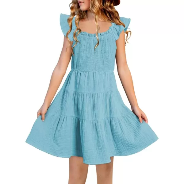 blibean Girls 2024 Tween Summer Cotton Sundress Size 6-15 Years Old