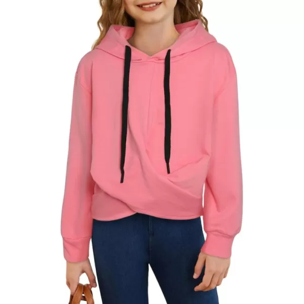 blibean Girls Knot Pullover Hoodies Unique Sweatshirt Size 6-15 Year