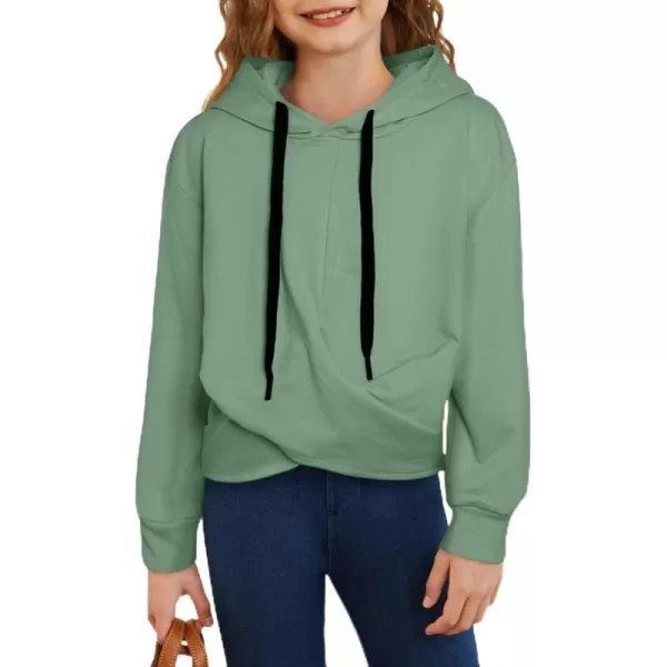 blibean Girls Knot Pullover Hoodies Unique Sweatshirt Size 6-15 Year