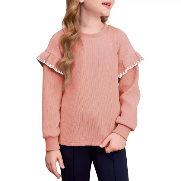 blibean Girls Ruffled Sweathirts Long Sleeve Tops Size 6-15 Years