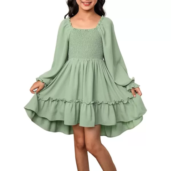 blibean Girls Sundress Strap Dress Size 4-13 Years Old